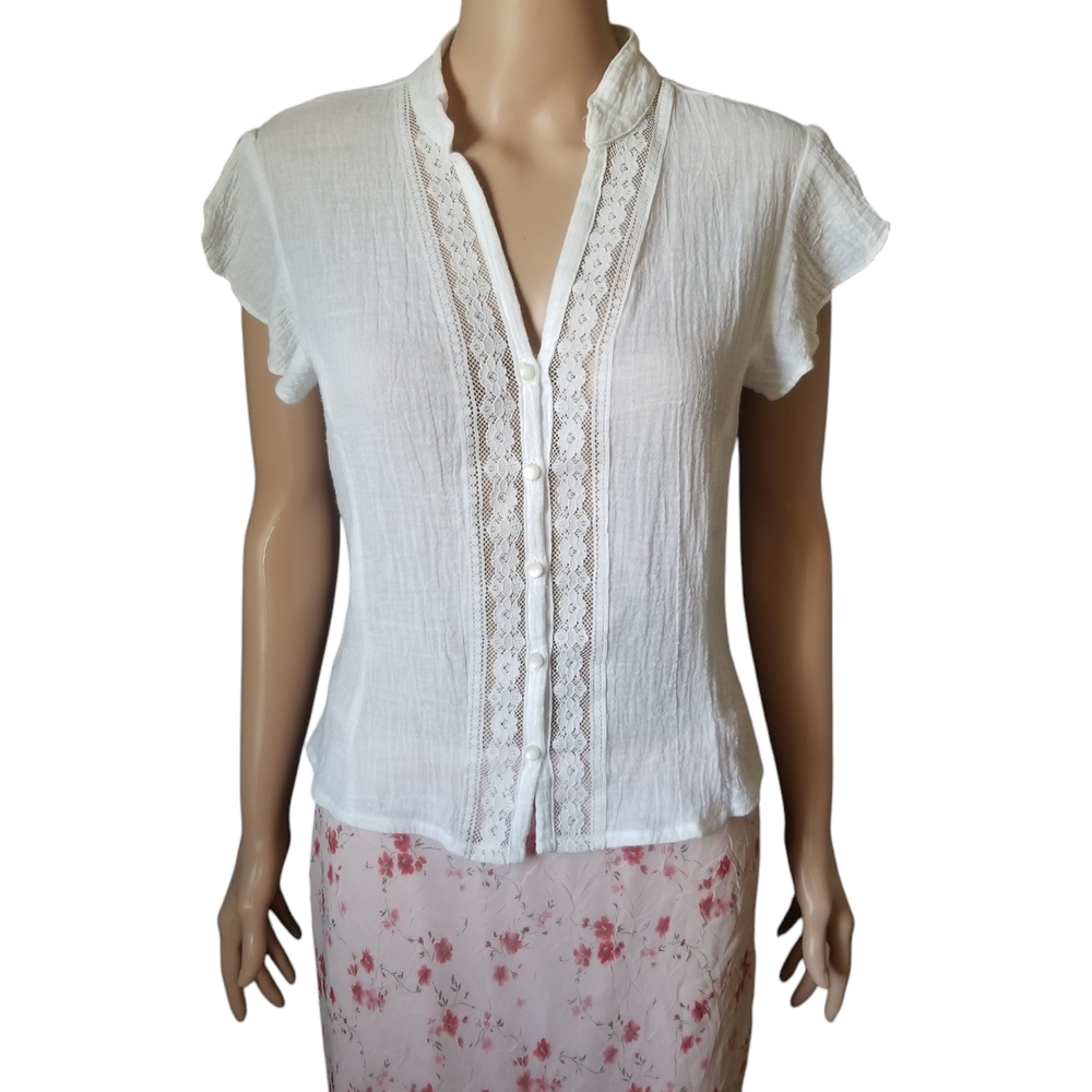 Vintage Smart White Blouse